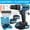 Blue drill+battery * 2+plastic box, variant on DGB Cordless Electric Drill, Rechargeable Power Drill Driver for Home DIY, Versatile Handheld Drill for Wood, Metal, and Home Improvement Tasks