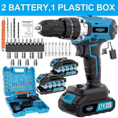 DGB Cordless Electric Drill, Rechargeable Power Drill Driver for Home DIY, Versatile Handheld Drill for Wood, Metal, and Home Improvement Tasks
