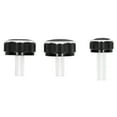 thumbnail image 4 of Air Condition Knob, 3PCS/Set Aluminum Alloy ABS -Hatched Design Durable Climate Controller Knob  For Car, 4 of 8