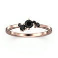 thumbnail image 1 of Radhika Black Diamond Moissanite Ring 18K Rose Gold Over Silver, 1 of 4