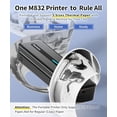 thumbnail image 2 of Impresora portátil Phomemo M832 inalámbrica para viajes, impresora térmica inalámbrica Bluetooth, compatible con varios tamaños para el hogar, la oficina y el automóvil, compatible con teléfonos y com, 2 of 5