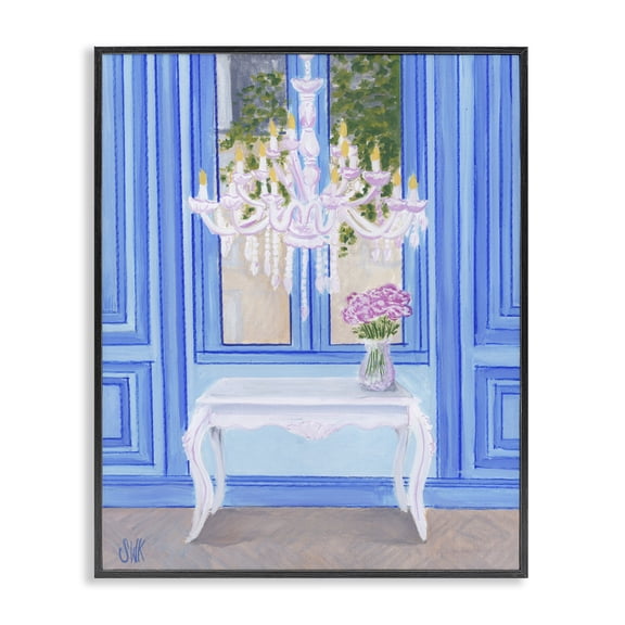 Stupell Industries French Country French Window Architecture Black Framed Giclee Art, 11 x 14, by Sarah Waldron Kimball