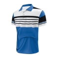 thumbnail image 4 of JAJAHO Polo Shirts For Men Color Block Striped Summer Breathable Moisture Wicking Short Sleeve Workout Golf Shirts Versatile Tops, 4 of 4