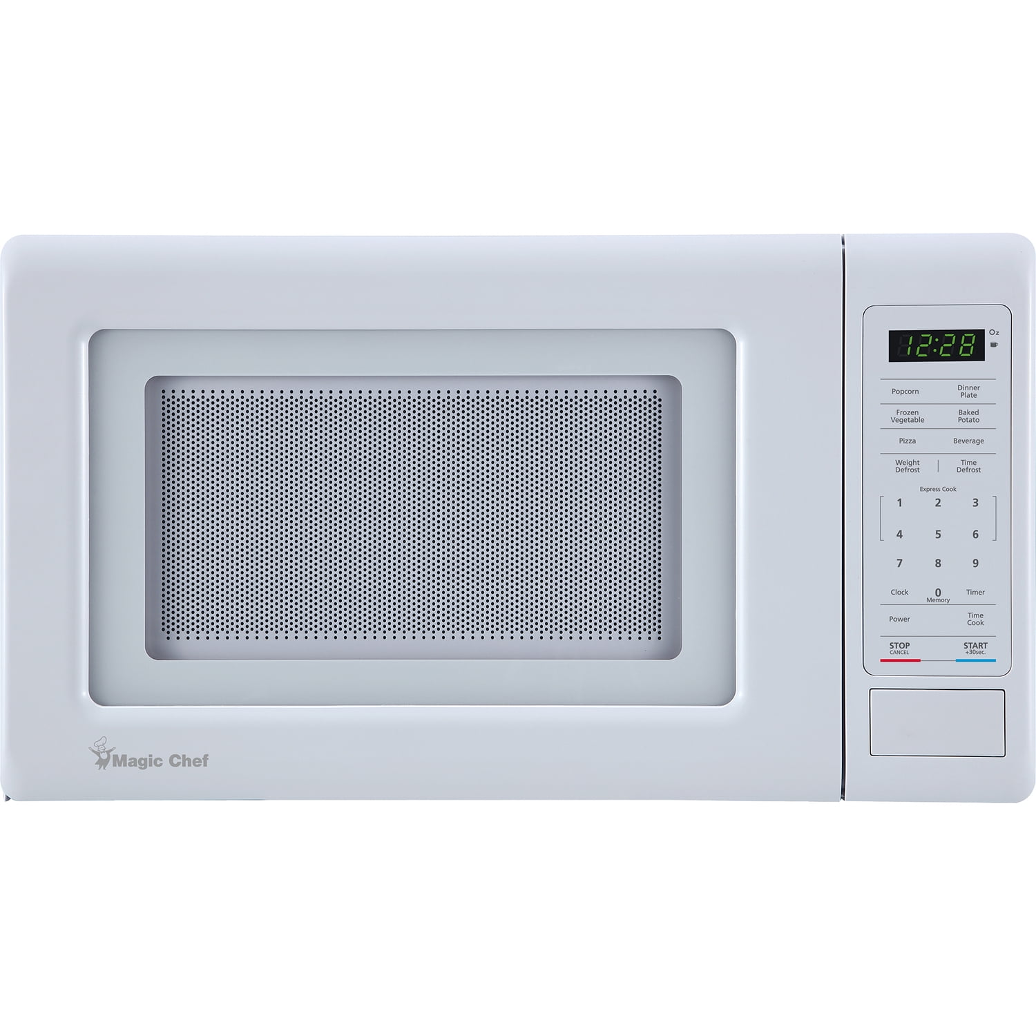 Magic Chef MC77MW 0.7-cu. ft. 700-Watt Countertop Digital Touch Microwave, White