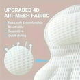 thumbnail image 6 of 1pc Luxury Bath Pillow with 3D Air Mesh & Secure Suction | Neck/Back Support, Machine Washable, Home/Spa Use, 6 of 8
