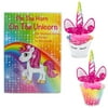 DG Sports (24 Pack) Unicorn Cake Decorating Kit Cupcake Topper With Party Game Unicorn Birthday Decorations For Girls
