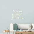 thumbnail image 3 of Faith Hope and Love Acrylic Wall Stickers Butterflies Mirror Decor Stickers DIY Wall Decals for Living Room Bedroom Bathroom Office Kitchen Motivational Letter Wall Decor Mixed Color DIY, 3 of 5