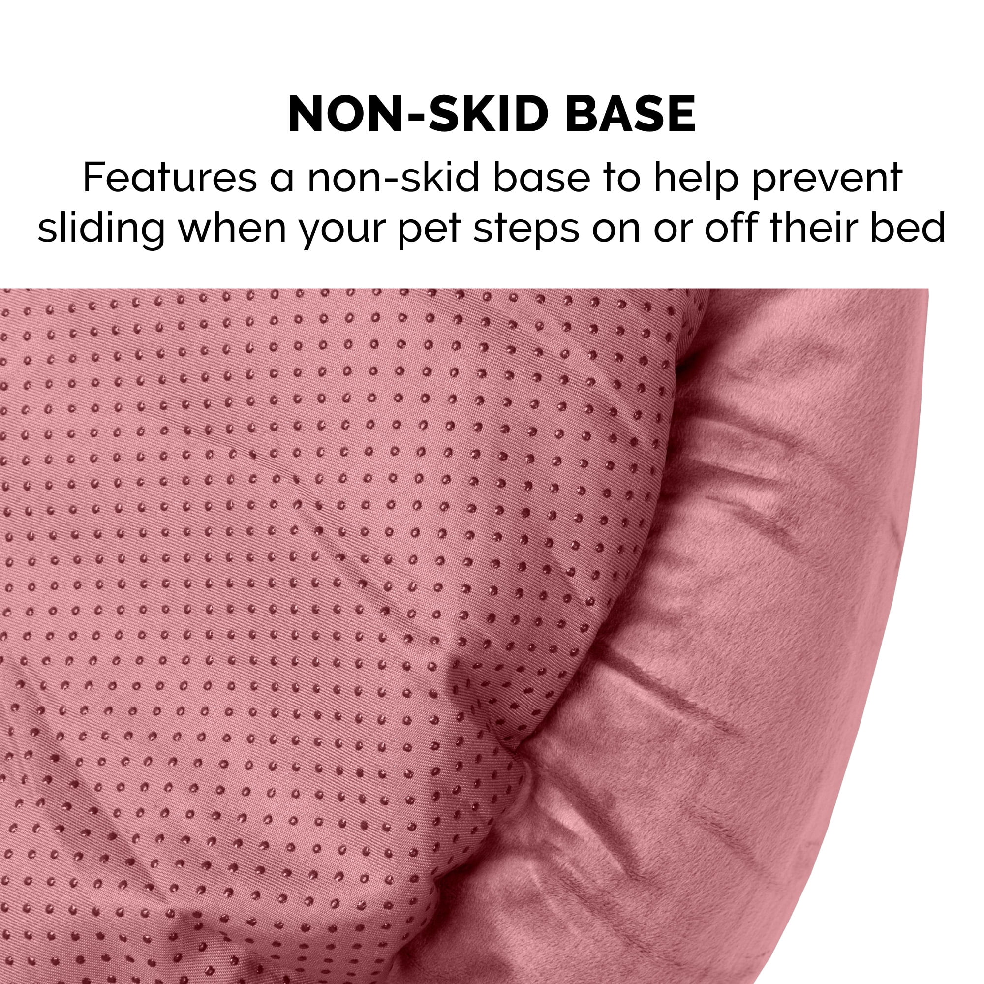 Furhaven Velvet & Wave Fur Hooded Donut Bed, Dark Gray & Rose Pink, Small