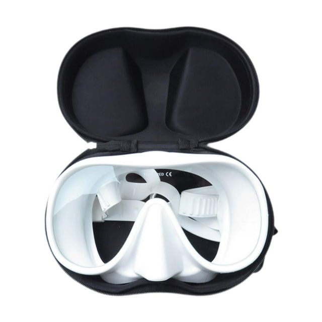 Máscara de apnea para adultos, equipo de buceo, snorkel profesional antivaho Blanco