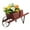 Red, variant on Gymax Wooden Wagon Planter Decorative Indoor/ Outdoor Rustic Flower Cart w/ Wheel Walnut