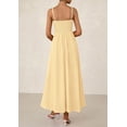 thumbnail image 2 of Vestido largo PRETTYGARDEN para mujer, fruncido, verano, playa 2025, 2 of 9