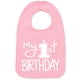 thumbnail image 1 of Babero para Bebé Aiden's Corner Mi Primer Cumpleaños Algodón Rosa, 1 of 8