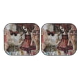 thumbnail image 7 of Daiia Vintage Collage Girl Butterfly 2PCS Car Windshield Sun Shade, Foldable Sun Shield for Car Front Window, Auto Sun Blocker Visor Protector Universal for Truck SUV Pickup-Large, 7 of 7