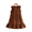 Brown, variant on LYMAYTER Girls Summer Sleeveless Dress Toddler Casual A Line Ruffle Trim Pleated Dresses 1-7Y