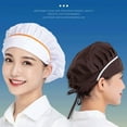 thumbnail image 5 of Canteen Catering Cook Accessories Smoke-proof Dust Hotel Restaurants Work Wear Breathable Chef Hat Cooking Hygienic Cap Work Hat Hair Nets Cap 5, 5 of 8
