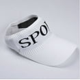 thumbnail image 3 of Femmes Filles Sport Imprimé Casquette Réglable Sport Soleil Été Respirant Mesh Extérieur Chapeau Visières, 3 of 4