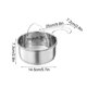 thumbnail image 3 of Cesta de drenaje de acero inoxidable para fregadero de cocina | Colador colgante con ventosas | Filtro separador de residuos húmedos y secos, 3 of 9