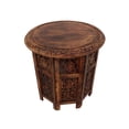 thumbnail image 1 of Table Octogonale Pliante de Style Transitionnel, Brun, 1 of 4