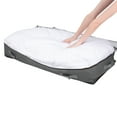 thumbnail image 4 of Unique Bargains 1 Pack Clothes Storage Bags Moving Bags Grey 39.5*19.5*7in, 4 of 7