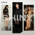 thumbnail image 5 of Manzi 2 Pairs Shiny Pantyhose,15D Slimming High Waist Sheer Oil Shimmery Tights for Women, 5 of 7
