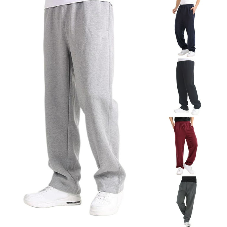 MMABIA Baggy Sweatpants Solid Elastic Waist Sweatpants (Color : Dark Grey,  Size : L) : Buy Online at Best Price in KSA - Souq is now : Fashion