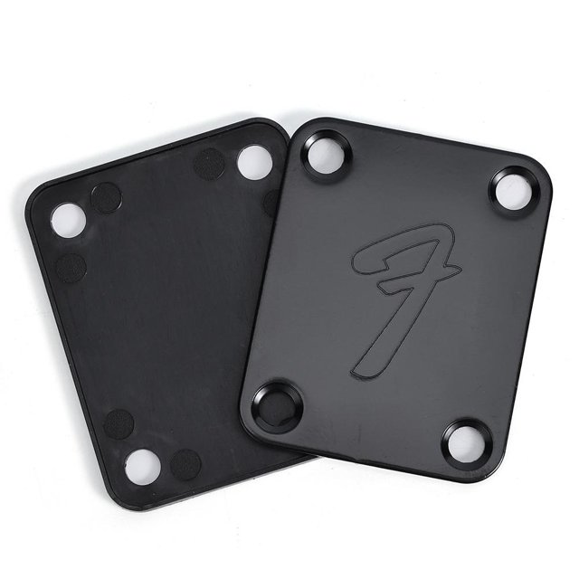 Placa de cuello de guitarra eléctrica con tornillos de montaje Placa de cuello de guitarra (negro) Ndcxsfigh Para Estrenar
