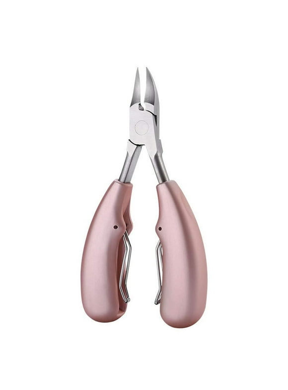 Nail Clippers, Precision Clippers for Thick Nails or Ingrown Toenails, Rose Gold