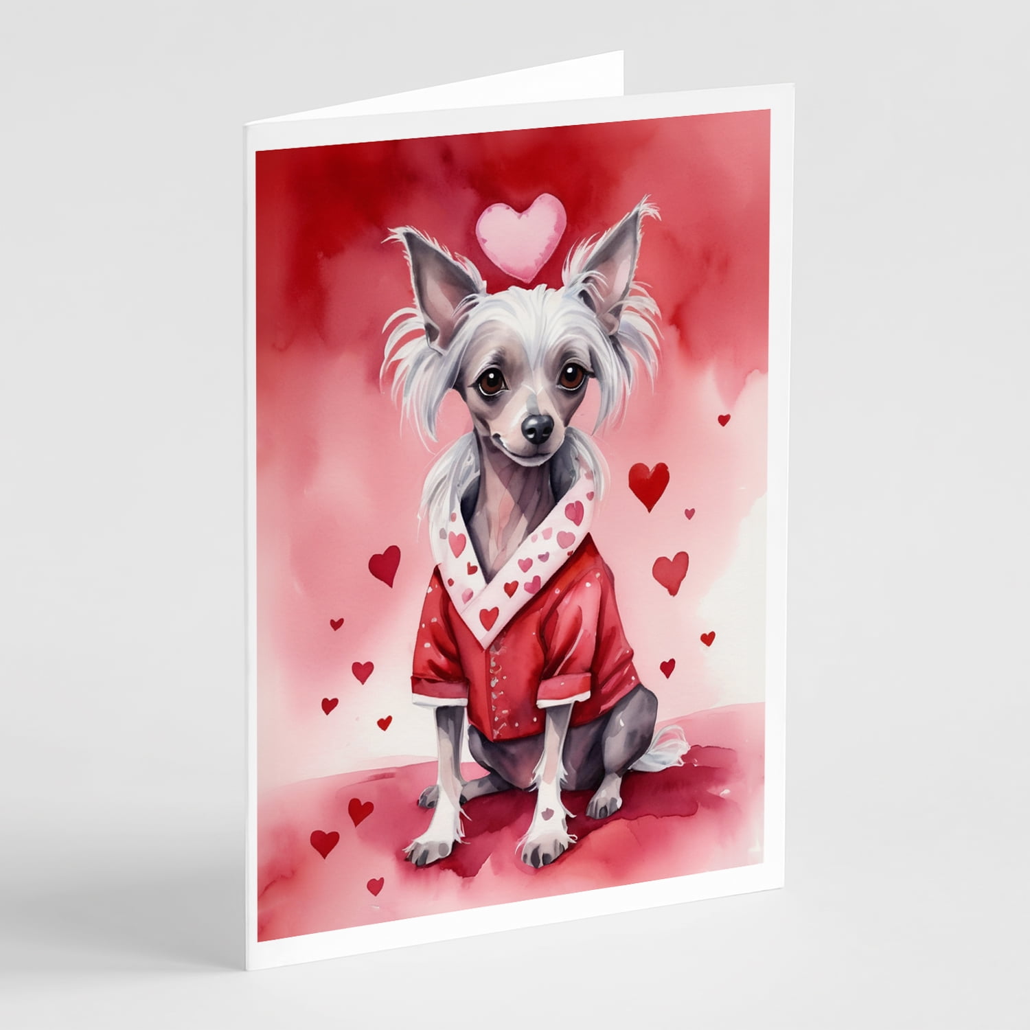 Chow Chow My Valentine Greeting Cards Pack of 8 7 in x 5 in
