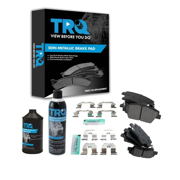 TRQ Direct Fit Brake Pads BFA20455 Fits Select 2011-2016 Kia Optima , 2011-2015 Hyundai Sonata