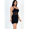 thumbnail image 2 of Cami Bodycon Mini Dress with Mesh Panels, 2 of 6