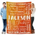 thumbnail image 3 of Custom Blanket with Name for Adults Kids Personalized Blanket and Throw Customized Flannel Name Blanket Personalized (Style-2, 30x40), 3 of 6