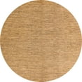 thumbnail image 1 of Ahgly Company Machine Washable Indoor Round Abstract Orange Area Rugs, 5' Round, 1 of 7