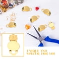 thumbnail image 2 of Miangastore Clip d'Oreille Doré Durable Réglable 100 Pcs 1.50x0.39x0.20 Po, 2 of 9