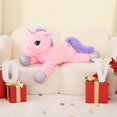 thumbnail image 4 of Almohada de felpa Lanmore de 24 pulgadas con forma de unicornio de peluche para niñas, 4 of 9
