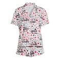 thumbnail image 4 of Way to Celebrate Women’s Americana Shorty Pajama Set, 2-Piece, Sizes XS to 3X, 4 of 4