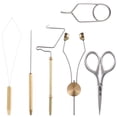 thumbnail image 1 of Fly Tying Tools Combo Kit Whip Finisher Bobbin Holder Bodkin Bobbin Threader for Fishing Lures, 1 of 6