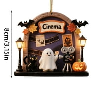 Cheapark Halloween Spooky Hanging Decor 12inch Bat Ghost Cutouts For Ceiling Doorway Window Holiday Home Atmosphere