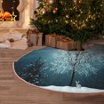 thumbnail image 6 of Daiia Winter Rabbit Drawing Merry Christmas Tree Skirt , Xmas Large Lace-up Tree Skirt, Santa Snowflakes Rustic Home Decorations New Year Party Farmhouse Decor-36", 6 of 7