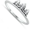 thumbnail image 4 of Forest Tree Earth Nature Ring .925 Sterling Silver Band Jewelry Female Male Unisex Size 7, 4 of 4