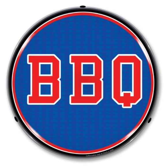 Collectable Sign and Clock BBQ LED Lighted Premium  Sign