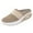 Khaki, variant on Women's Orthopedic Mule Clogs Closed Round Toe Knitted Platform Breathable Air Cushion Walking Sliipers with Arch Support