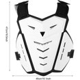 thumbnail image 3 of AVEKI Armure de Poitrine, Armure de Vest, Gilet de Protection de Motard, Veste de Protection de Moto Durable Motard Cascadeur Armure de Course Gilet de Garde Poitrine (Blanc) 0601M, 3 of 8