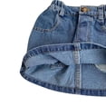 thumbnail image 5 of CPNG Toddler Baby Girls Denim Skirts Summer A Line Zipper Button Down Versatile Solid Color Jeans Skirt, 5 of 9