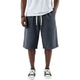 thumbnail image 3 of Nestiefly Mens Corduroy Shorts Casual Relaxed Fit Elastic Waist Drawstring 2026 Summer Beach Lightweight Comfort Lounge Short Navy 2XL, 3 of 3
