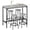 Gray, variant on HOMCOM 5-Piece Rustic Bar Table and Chairs Set for Dining Room