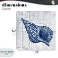 thumbnail image 4 of Stupell Industries Rustic Lodge Coastal Timberland Conch Canvas Art, 36 x 36, by Paul Brent, 4 of 8