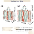thumbnail image 2 of FORMRS Womens Corduroy Tote Bag Crossbody Shoulder Handbag with Pocket, Light Blue Pattern, 2 of 7