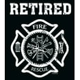 thumbnail image 2 of Men's Retired Firefighter T-shirt, XL Kelly Green, 2 of 2