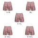 thumbnail image 4 of Soidarity Pantalones cortos de algodón a cuadros de playa para hombre Pantalones de ropa interior Traje de baño SG Soidarity NK0547-03, 4 of 6