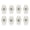 White*8, variant on 8 Pack Black Diamond Steel Adhesive Caster Wheels Heavy Duty Stick On Furniture Casters 360° Silent Swivel Appliance Rollers for Kitchen Appliances Trash Can Furniture Mover Wheels